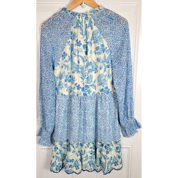 NWT Hemant & Nandita Kaiyo Floral Mini Dress Size S - Picture 9 of 9